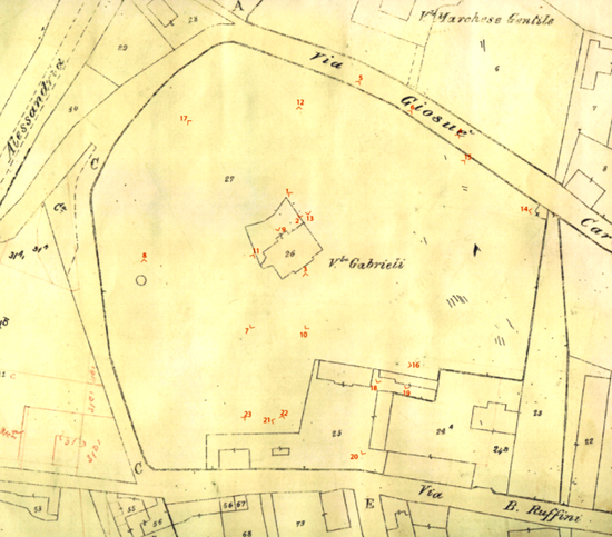  Planimetria del parco nel 1920 
